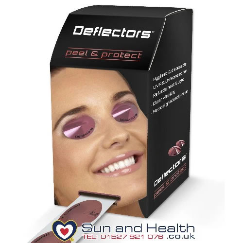 Deflectors Disposable Sunbed Eye Protection